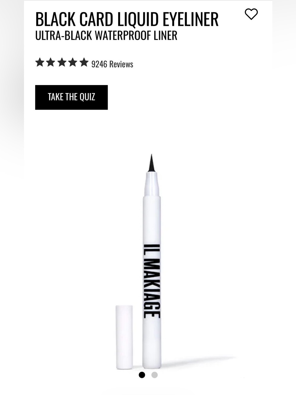 IL MAKIAGE Waterproof Precision Eyeliner Pen - Black